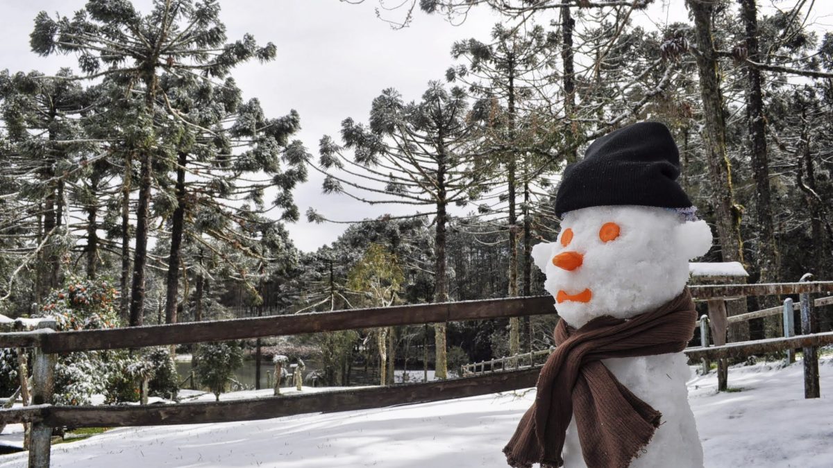 Neve em Rio dos Cedros – Santa Catarina